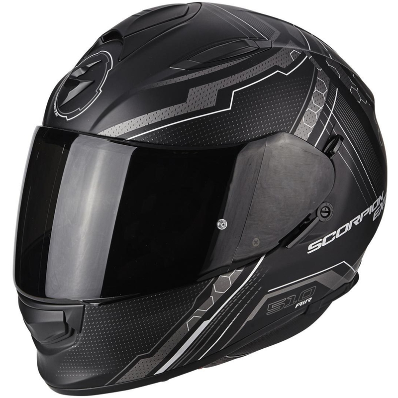 Scorpion EXO-510 Air Sync Cască de motocicletă integrată negru mată argintie lichidare