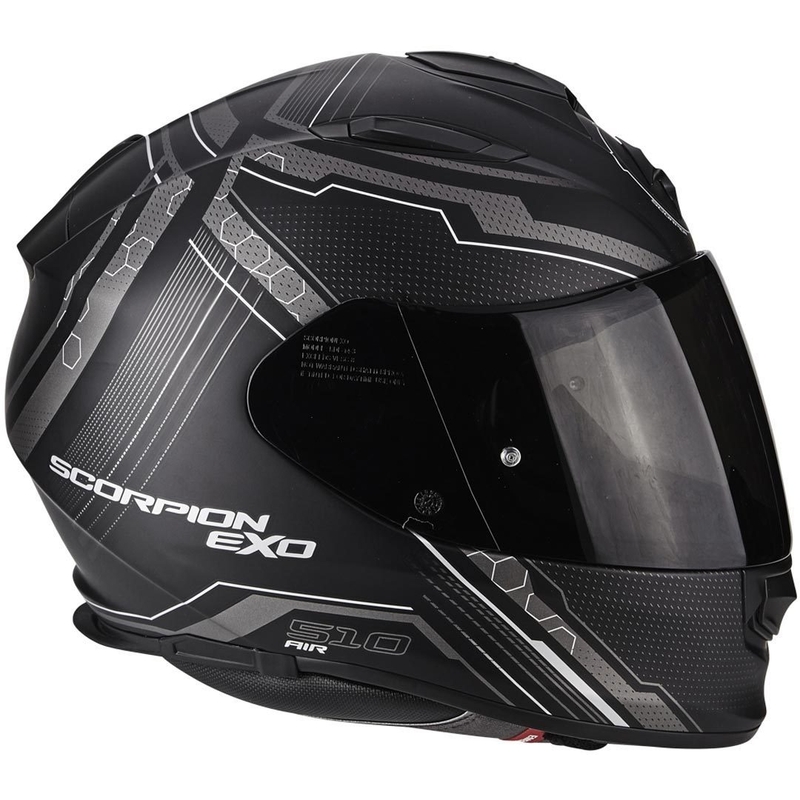 Scorpion EXO-510 Air Sync Cască de motocicletă integrată negru mată argintie lichidare