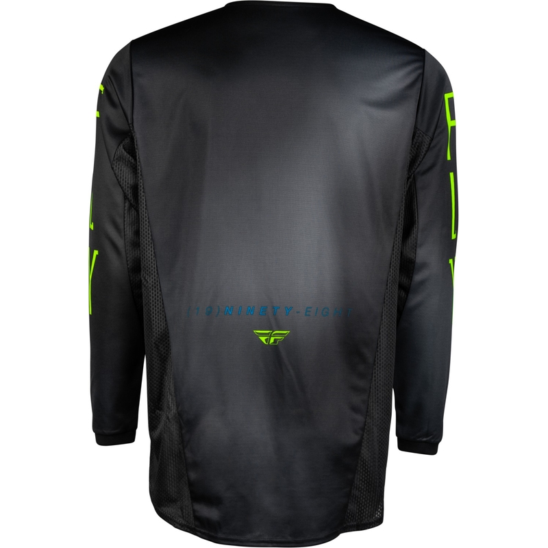 Tricoul de motocross pentru copii FLY Racing Prodigy negru-fluo verde-albastru