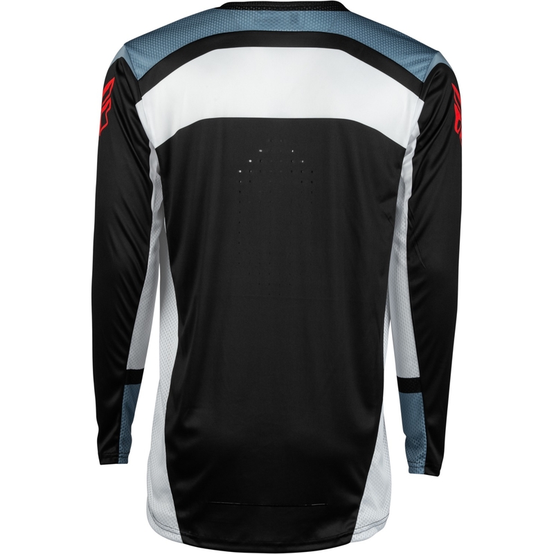 Tricou de motocros FLY Racing Lite 2024 negru-alb-gri