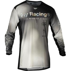 Tricou de motocros FLY Racing Lite 2024 gri-negru