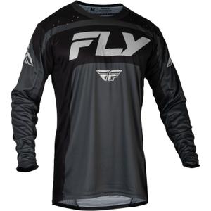 Tricou de motocros FLY Racing Lite 2024 gri închis-negru