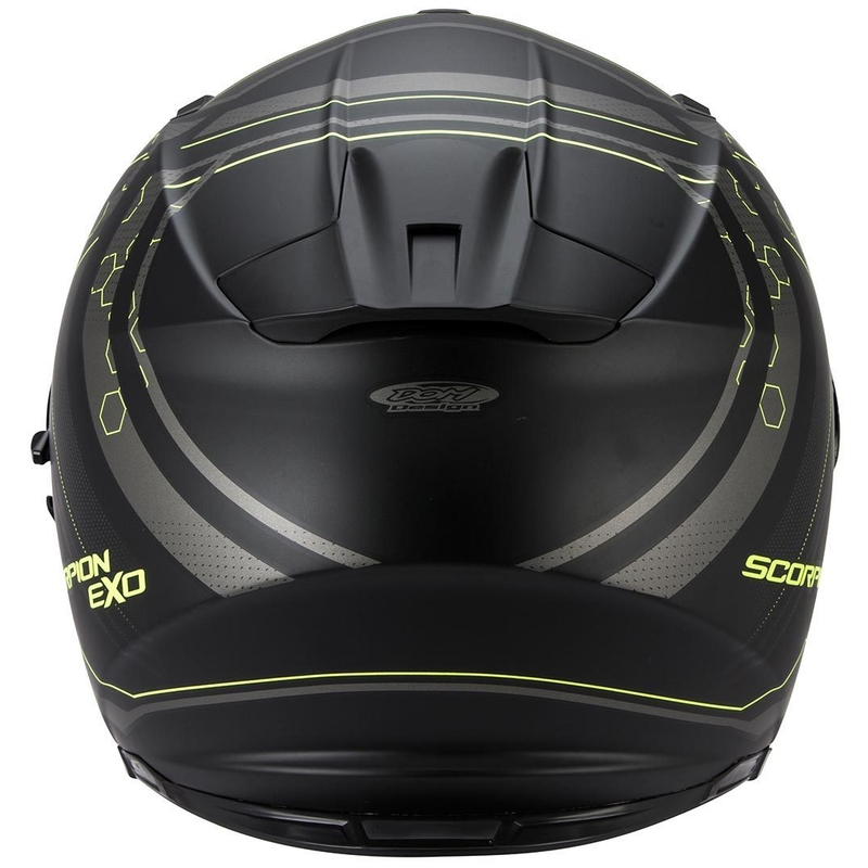 Cască integrală de motocicletă Scorpion EXO-510 Air Sync negru mat-fluo galben