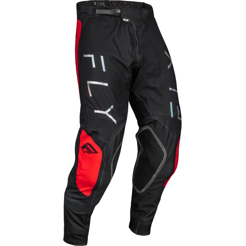 Pantaloni de motocros FLY Racing Evolution DST 2024 negru și roșu lichidare