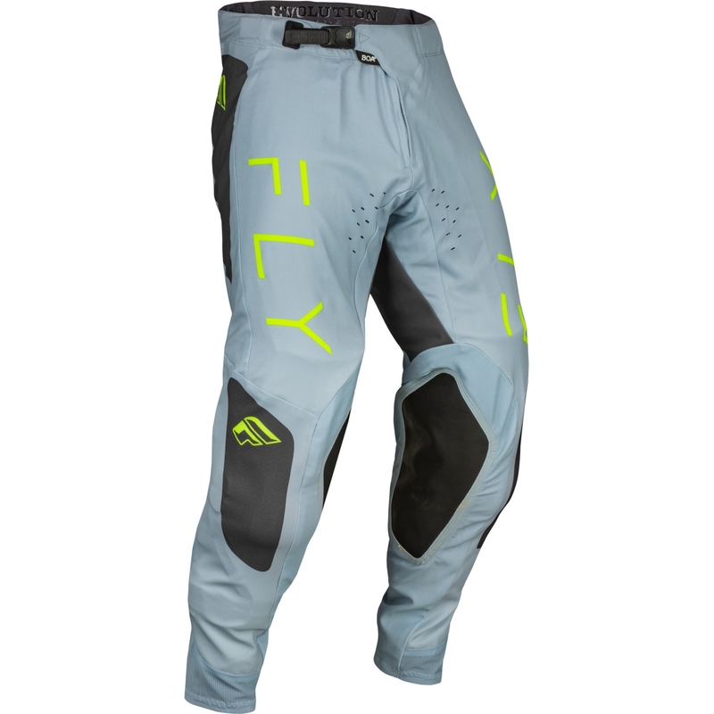 Pantaloni de motocros FLY Racing Evolution DST 2024 gri-negru-verde fluo lichidare