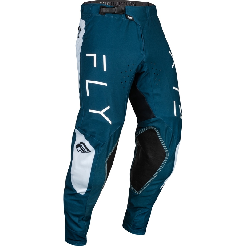 Pantaloni motocross FLY Racing Evolution DST albastru-alb