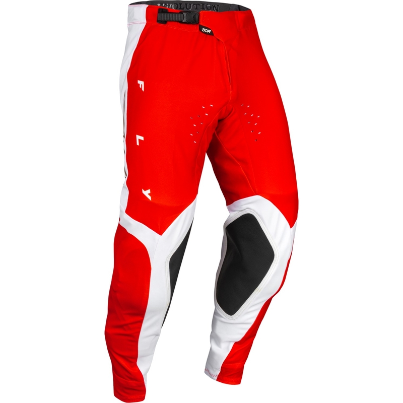 Pantaloni motocross FLY Racing Evolution DST roșu-alb - ofertă