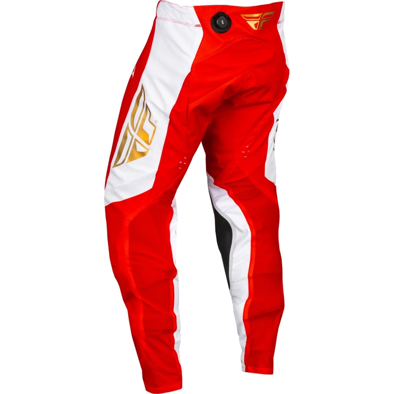 Pantaloni motocross FLY Racing Evolution DST roșu-alb - ofertă