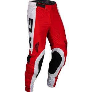 Pantaloni de motocros FLY Racing Lite 2024 roșu-alb-negru