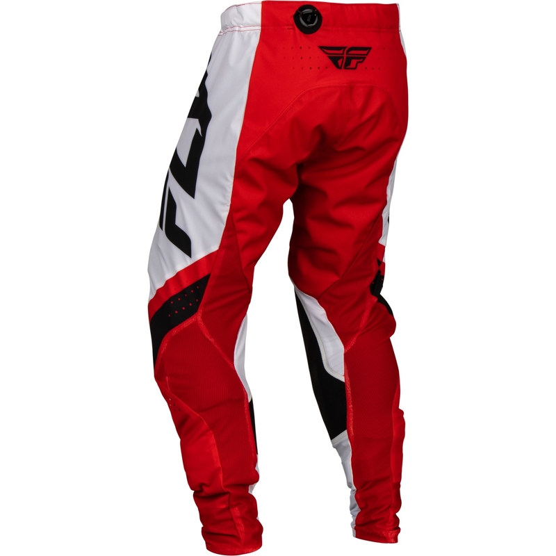 Pantaloni de motocros FLY Racing Lite 2024 roșu-alb-negru