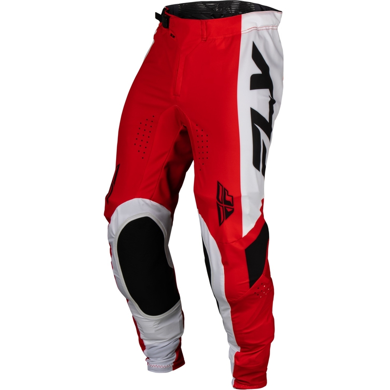 Pantaloni de motocros FLY Racing Lite 2024 roșu-alb-negru