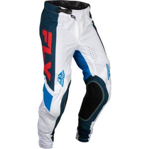Pantaloni de motocros FLY Racing Lite 2024 roșu-alb-albastru