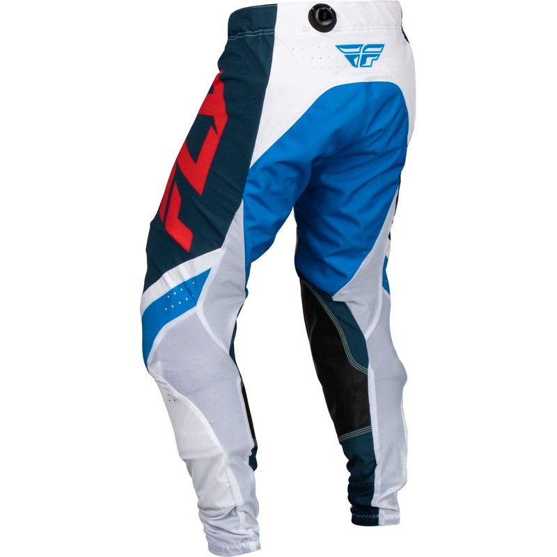 Pantaloni de motocros FLY Racing Lite 2024 roșu-alb-albastru