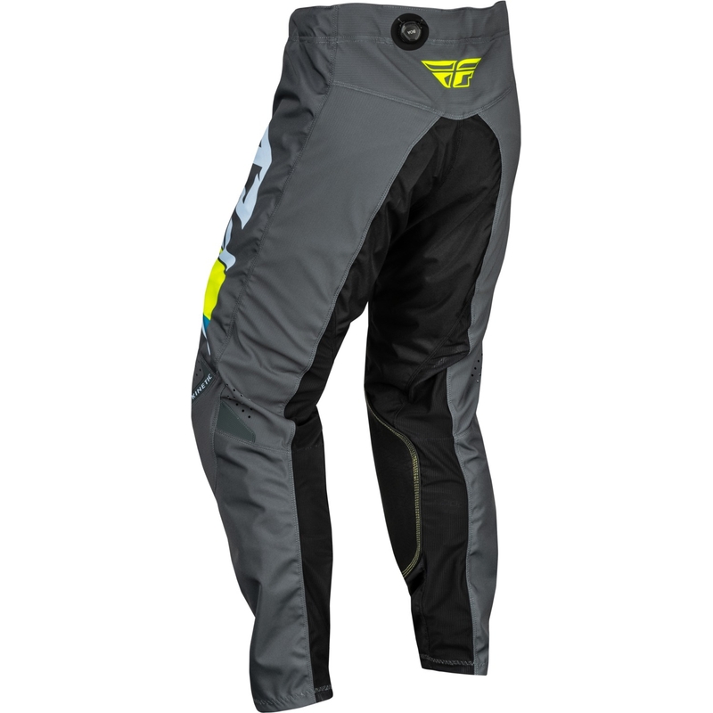 Pantaloni motocross FLY Racing Kinetic Prix gri-galben fluo - ofertă