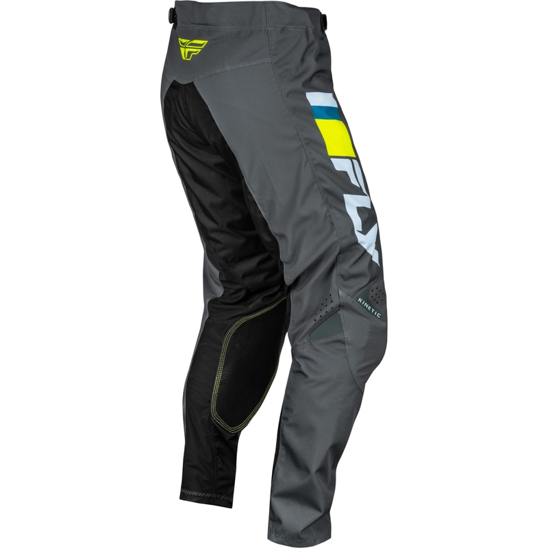 Pantaloni motocross FLY Racing Kinetic Prix gri-galben fluo - ofertă