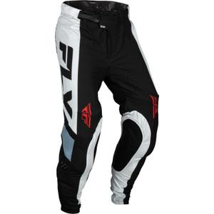 Pantaloni de motocross FLY Racing Lite 2024 negru-alb-gri