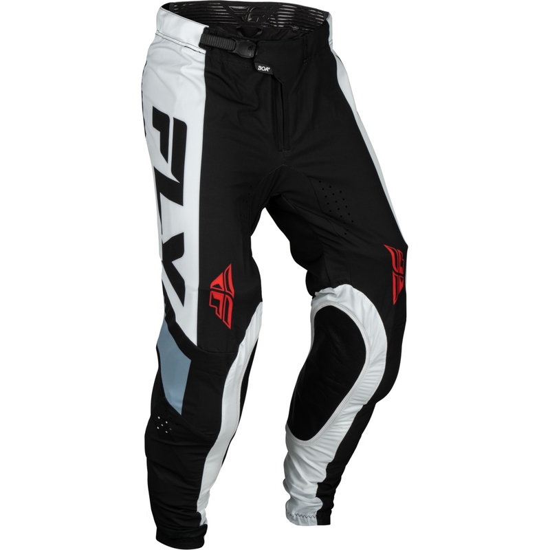 Pantaloni motocross FLY Racing Lite negru-alb-gri
