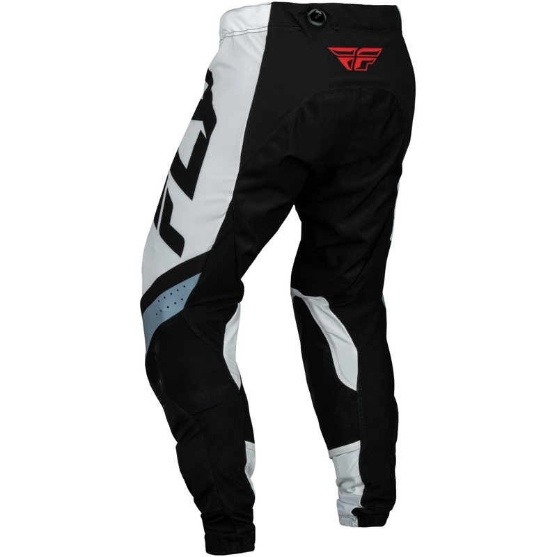 Pantaloni motocross FLY Racing Lite negru-alb-gri