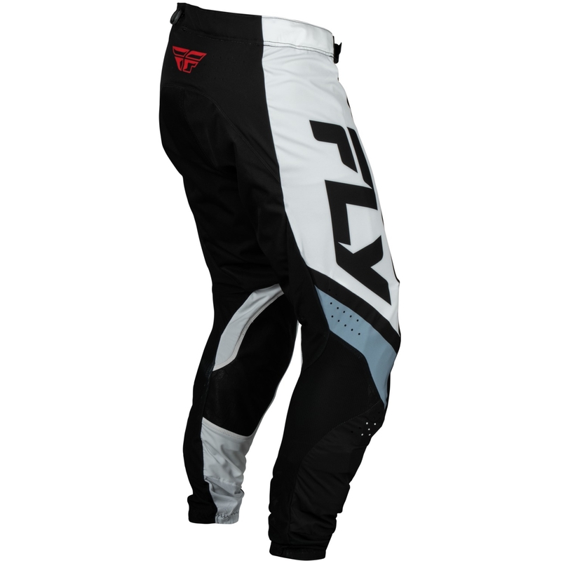 Pantaloni motocross FLY Racing Lite negru-alb-gri