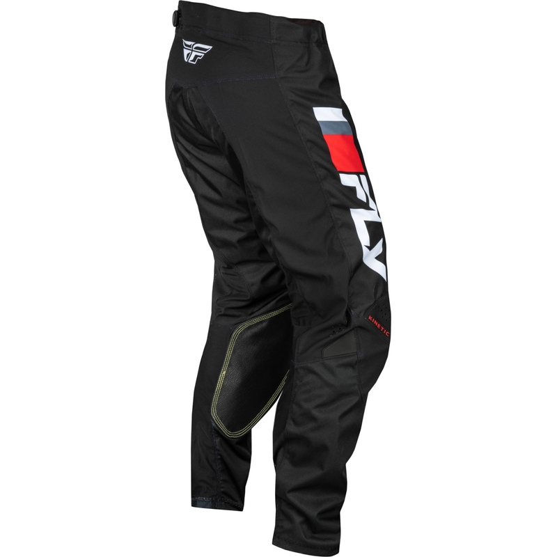 Pantaloni motocross FLY Racing Kinetic Prix roșu-gri-alb