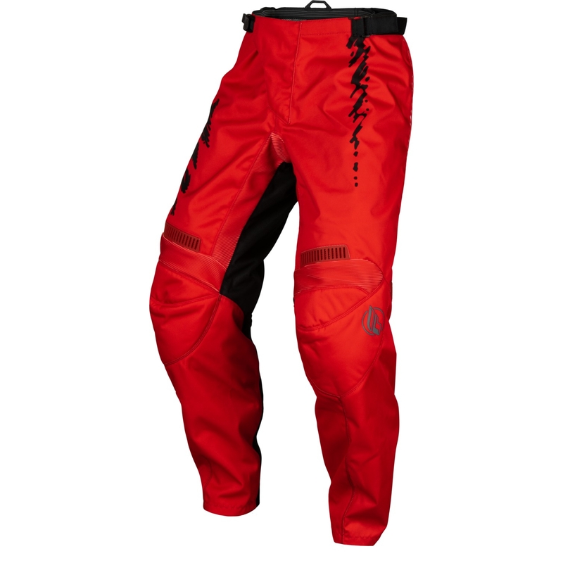 Pantaloni motocross pentru copii FLY Racing F-16 2024 roșu-negru-gri