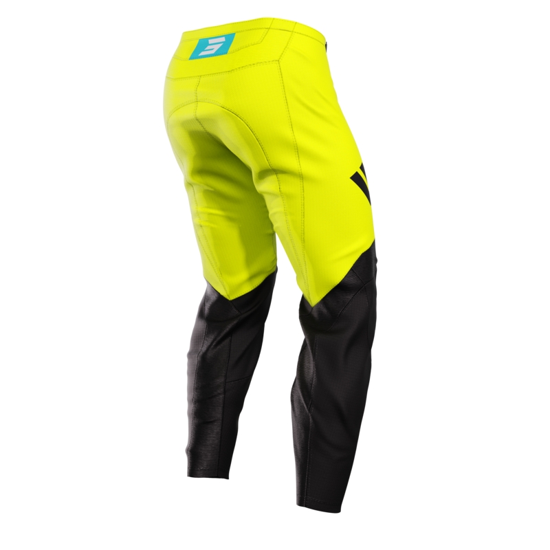 Pantaloni motocross pentru copii Shot Iron galben fluo