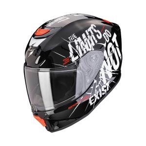 Cască de motocicletă pentru copii Scorpion EXO-JNR AIR BOUM negru și alb