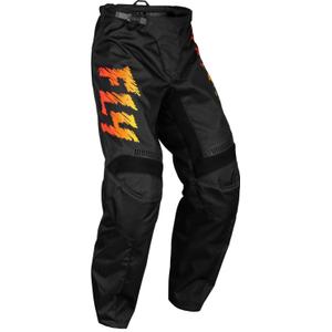 Pantaloni motocross pentru copii FLY Racing F-16 2024 negru-galben-portocaliu FLY Racing F-16 2024 negru-galben-portocaliu
