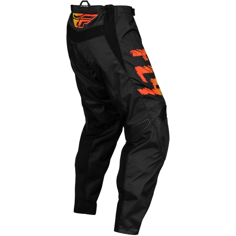 Pantaloni motocross pentru copii FLY Racing F-16 2024 negru-galben-portocaliu FLY Racing F-16 2024 negru-galben-portocaliu lichidare