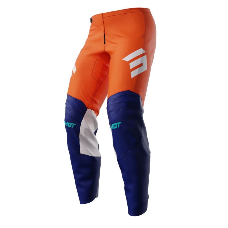 Pantaloni motocross pentru copii Shot Iron portocaliu lichidare