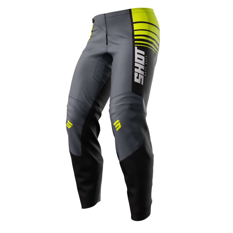 Pantaloni motocross pentru copii Shot Peak galben fluo lichidare