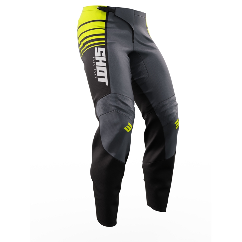 Pantaloni motocross pentru copii Shot Peak galben fluo lichidare