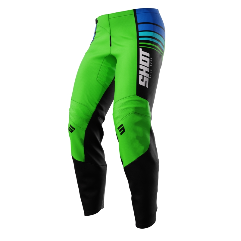 Pantaloni Motocross pentru copii Shot Peak Green lichidare