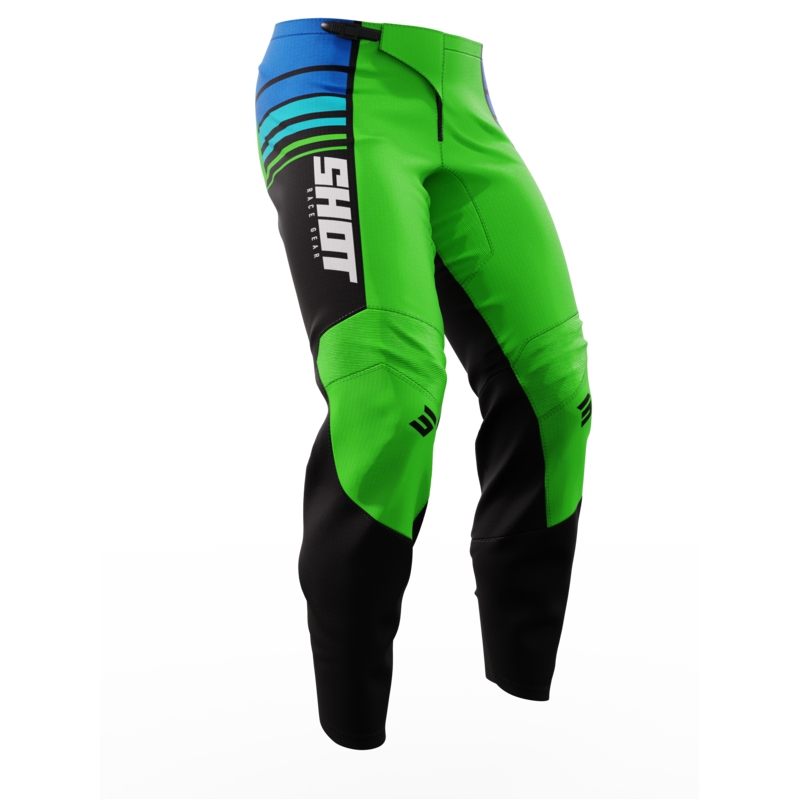 Pantaloni Motocross pentru copii Shot Peak Green lichidare