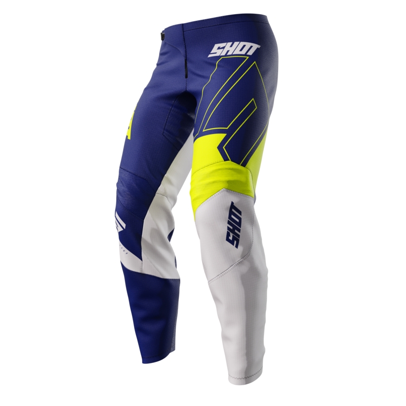 Pantaloni motocross pentru copii Shot Rush albastru lichidare