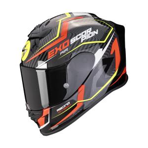 Cască integrală pentru motociclete Scorpion EXO-R1 EVO AIR COUP negru-roșu-fluo-galben