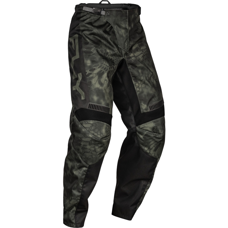 Pantaloni de motocros FLY Racing F-16 Kryptek 2024 gri-negru