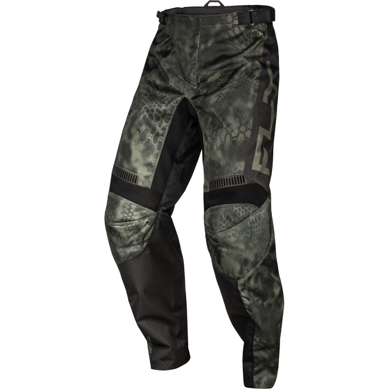 Pantaloni de motocros FLY Racing F-16 Kryptek 2024 gri-negru