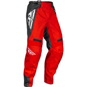 Pantaloni de motocross FLY Racing F-16 roșu-gri-alb
