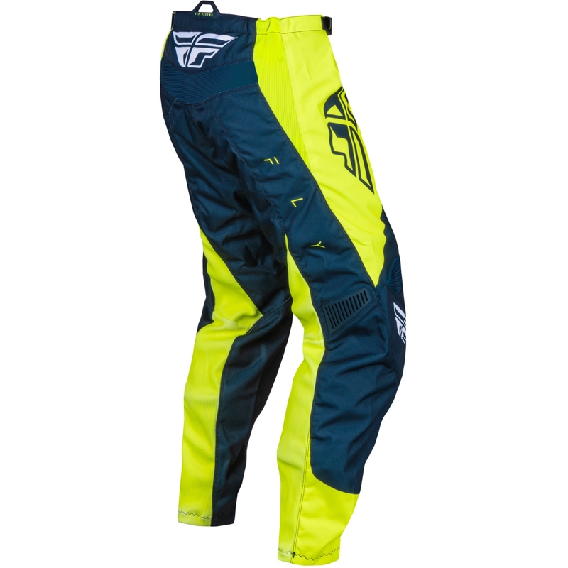Pantaloni de motocros FLY Racing F-16 2024 albastru-fluo-galben-albastru