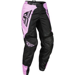 Pantaloni de motocros pentru femei FLY Racing F-16 2024 negru-lavanda