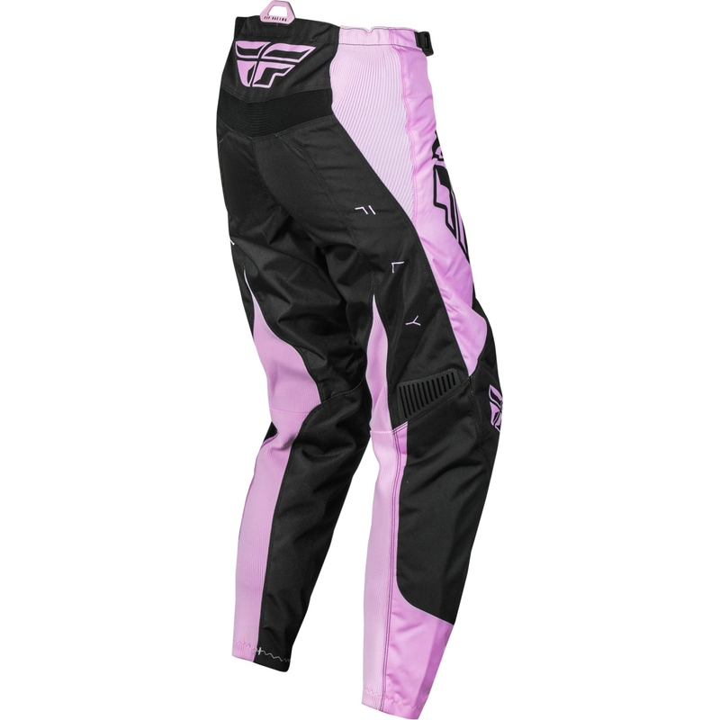 Pantaloni de motocros pentru femei FLY Racing F-16 2024 negru-lavanda