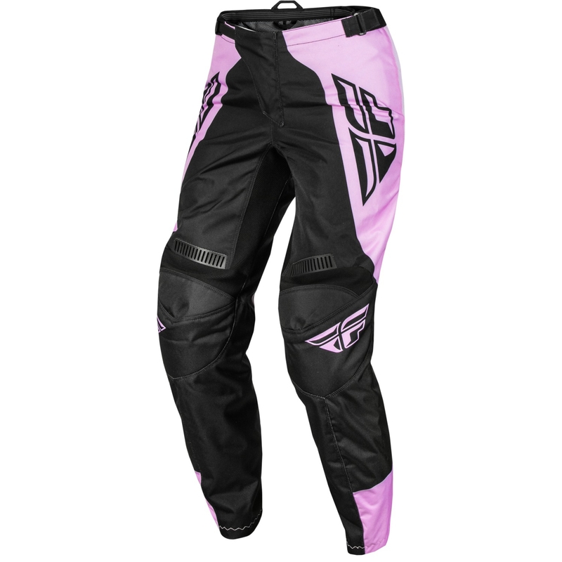 Pantaloni de motocros pentru femei FLY Racing F-16 2024 negru-lavanda