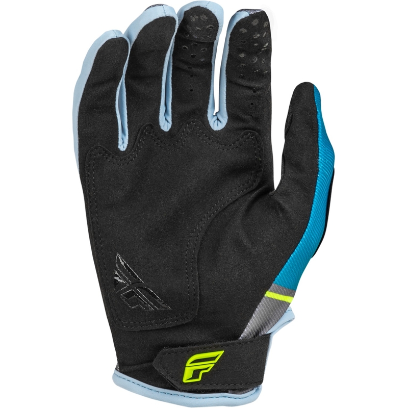 Mănuși de motocros FLY Racing Kinetix Prix 2024 gri-galben-fluo