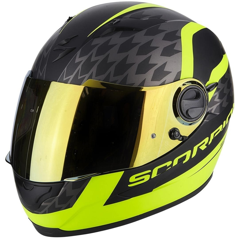 Cască integrală Scorpion EXO-490 Genesi negru mat-fluo galben lichidare