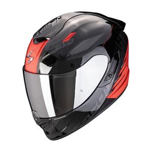 Cască integrală pentru motociclete Scorpion EXO-1400 EVO II AIR LUMA negru-roșu