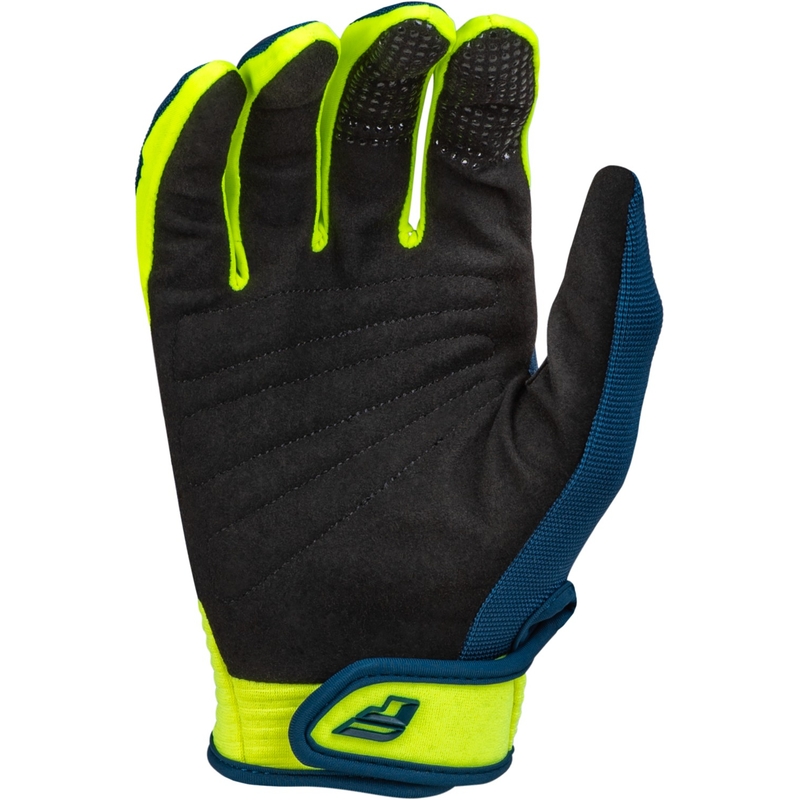Mănuși de motocros FLY Racing F-16 2024 albastru-fluo-galben-albastru