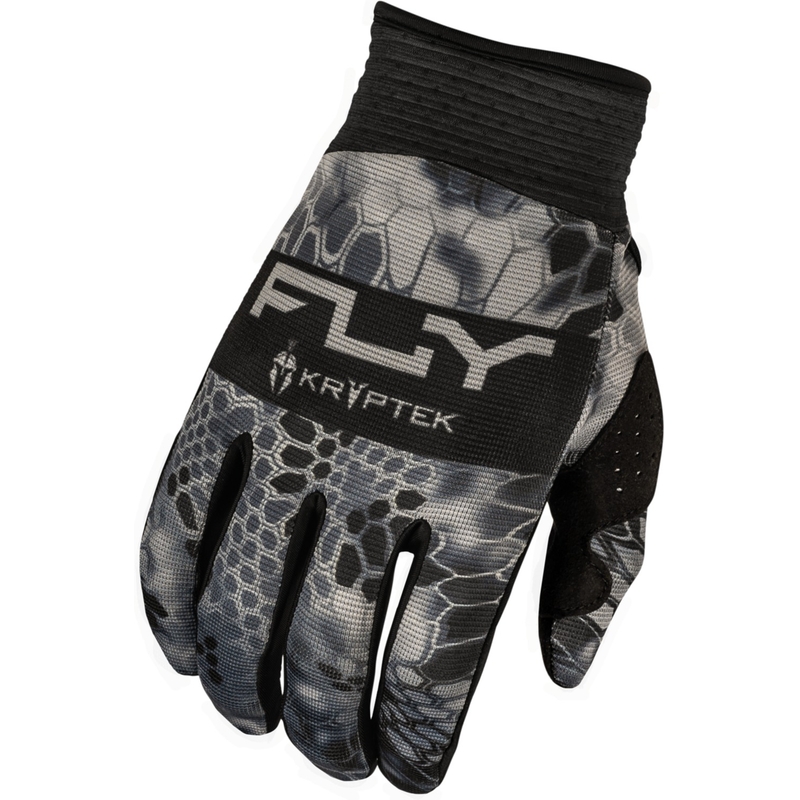 Mănuși de motocros FLY Racing F-16 Kryptek 2024 gri-negru