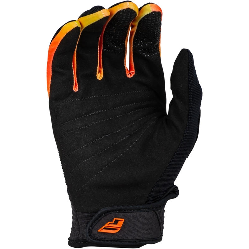 Mănuși de motocros pentru copii FLY Racing F-16 2024 negru-galben-portocaliu
