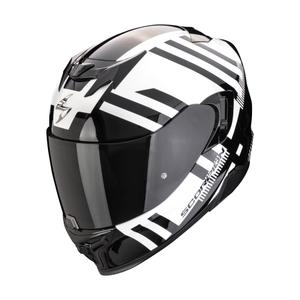 Cască integrală de motocicletă Scorpion EXO-520 EVO AIR BANSHEE perla alb-negru